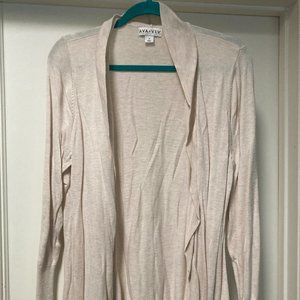 Ava & Viv 1x cream wrap sweater